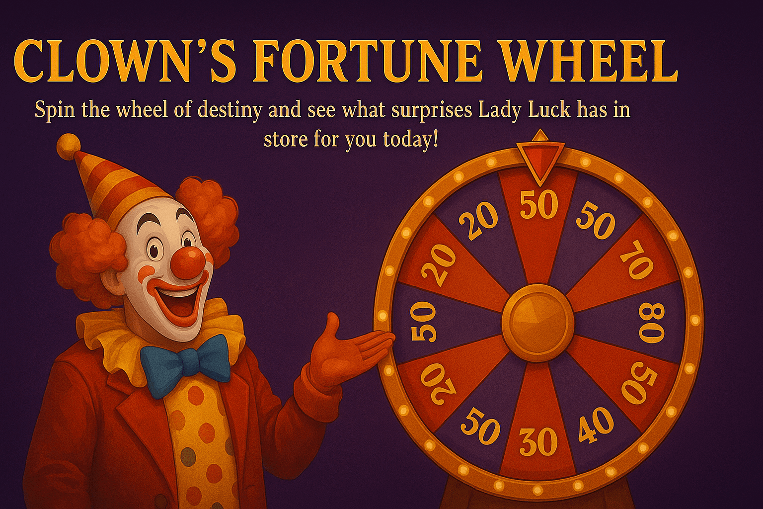 Clown's Fortune Wheel